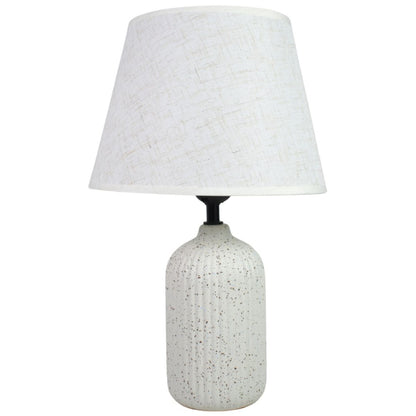 Lámpara de cerámica blanca 37cm.