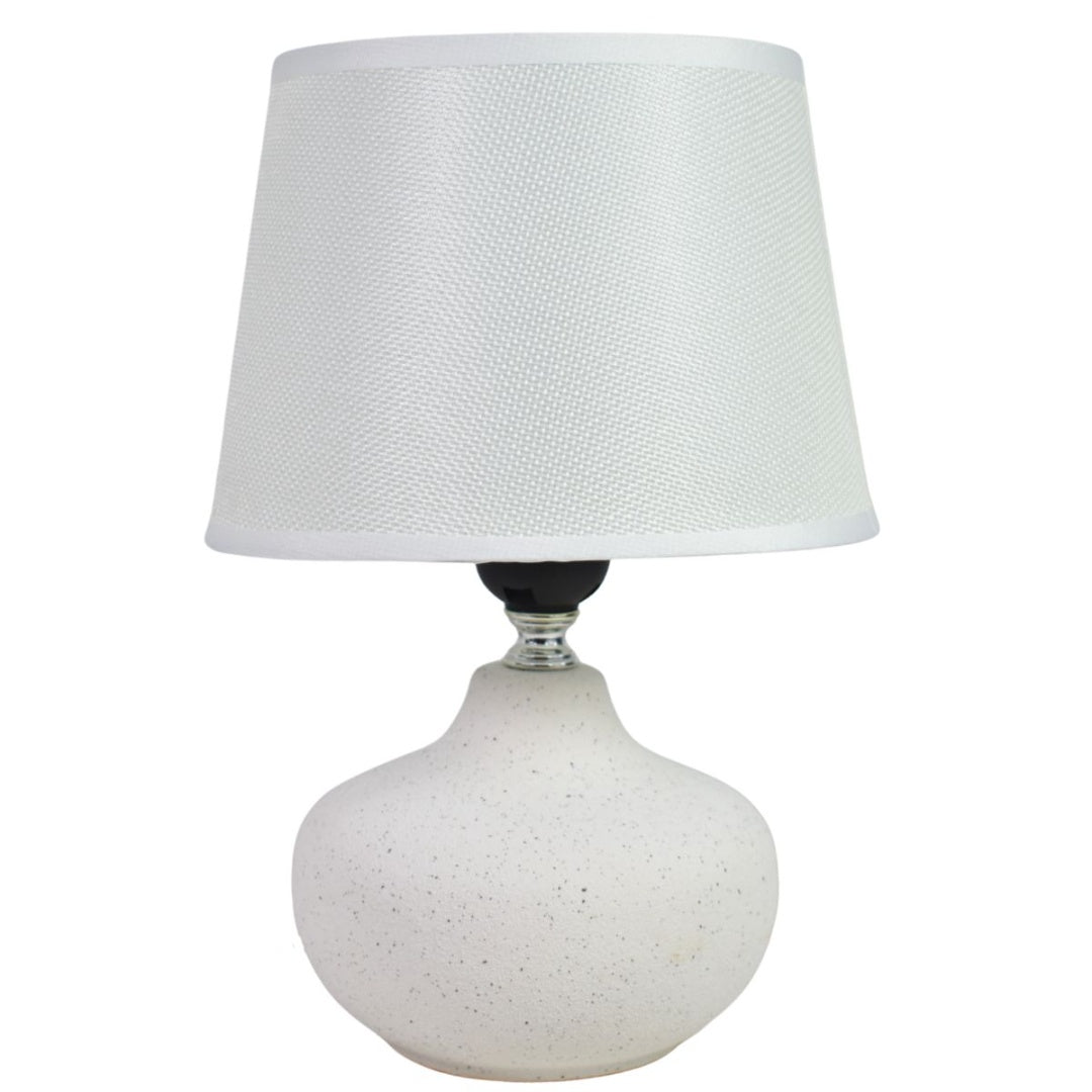 Lámpara de cerámica blanca 26cm.