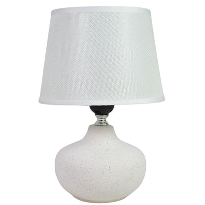 Lámpara de cerámica blanca 26cm.