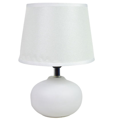 Lámpara de cerámica blanca 26cm.