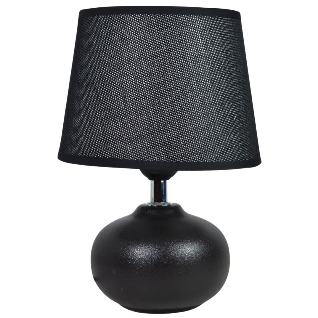 Lámpara de cerámica negra 26cm.