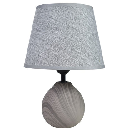 Lámpara de cerámica gris 32cm.