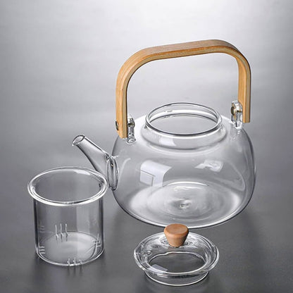 Tetera de vidrio con infusor 1000ml.