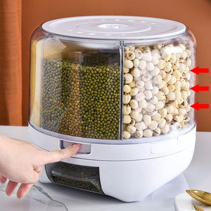 Dispensador rotativo de granos y cereales 25x21cm.