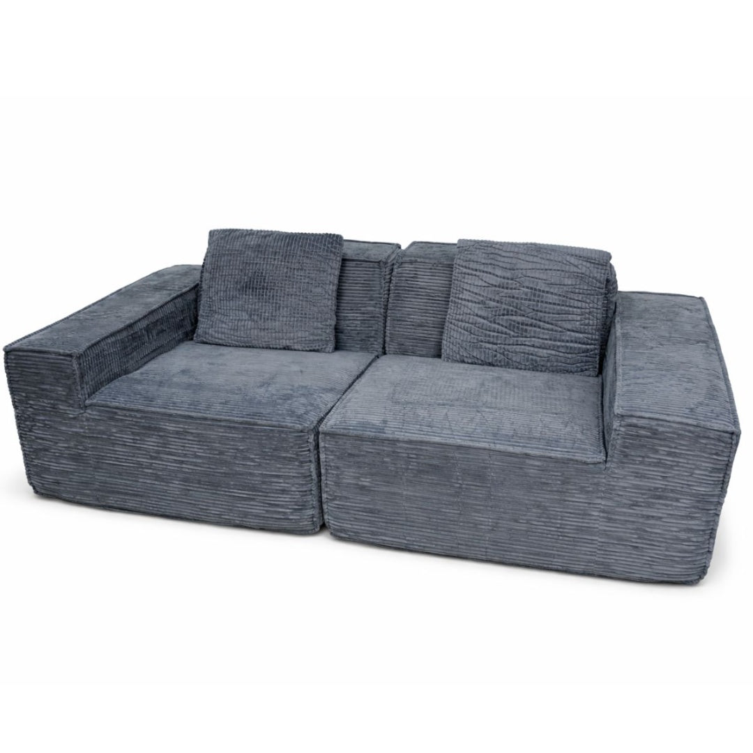 Sofa de espuma comprimida 2 cuerpos 190x95x60cm.