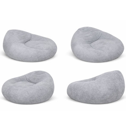Puf de espuma comprimida 110x120x55cm. Gris