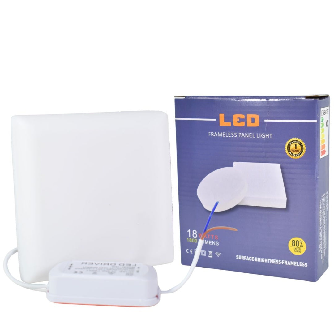 Panel luz LED cuadrado empotrable 12cm 18W Luz fría