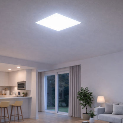 Panel luz LED cuadrado empotrable 22cm 36W Luz fría