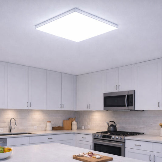 Panel luz LED cuadrado de superficie 12.5cm 18W Luz fría