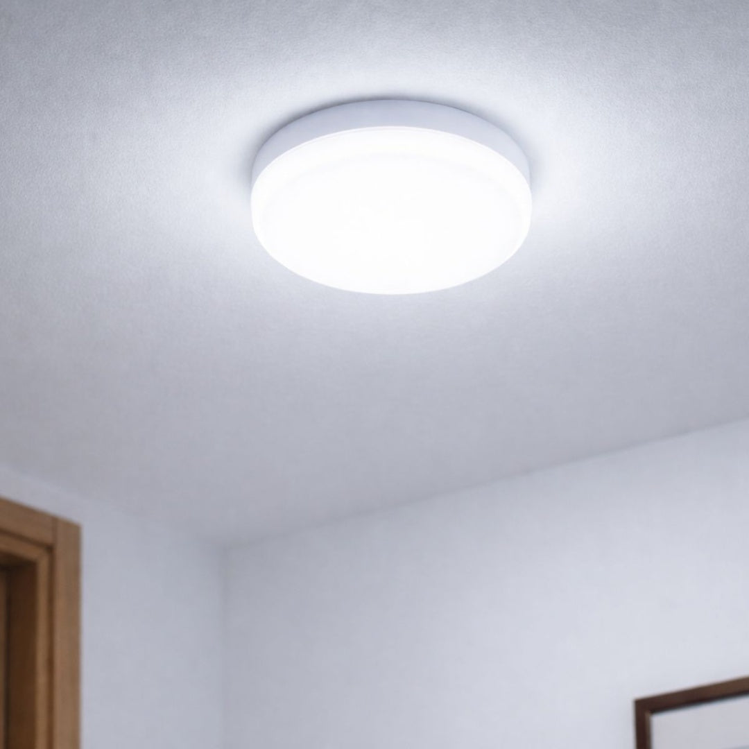 Panel luz LED redondo de superficie 12.5cm 18W Luz fría