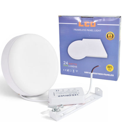 Panel luz LED redondo de superficie 17cm 24W Luz fría