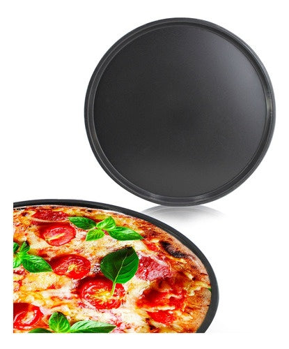 Asadera antiadherente para pizza redonda 28 cm