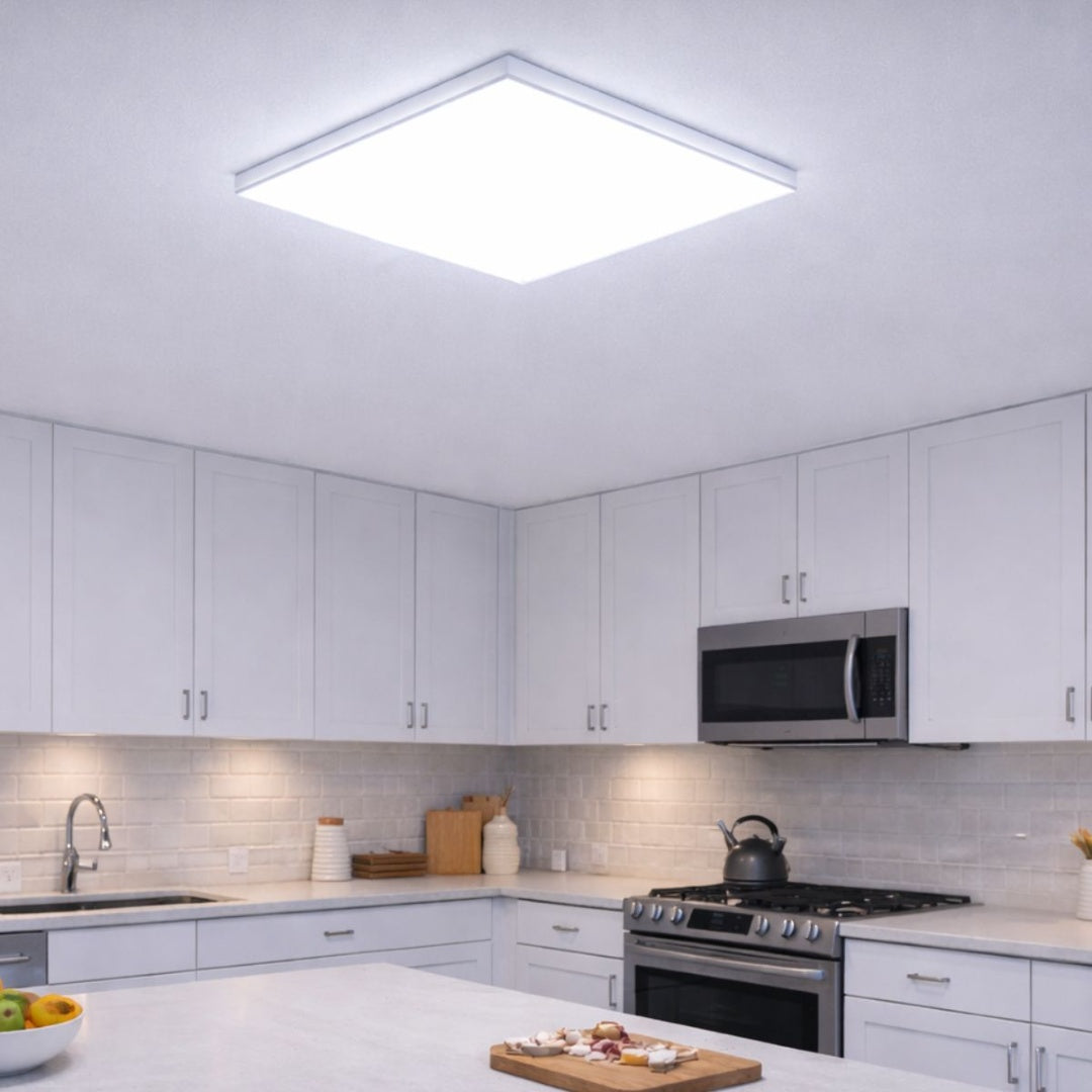 Panel luz LED cuadrado de superficie 22cm 36W Luz cálida