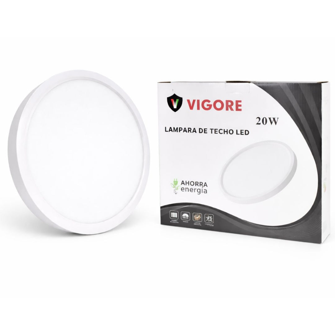 Panel luz LED Vigore de superficie 30cm 20W Luz fría