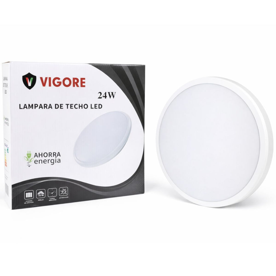 Panel luz LED Vigore de superficie 26cm 24W Luz fría