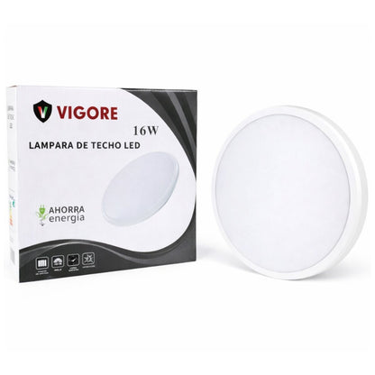 Panel luz LED Vigore de superficie 22cm 16W Luz fría