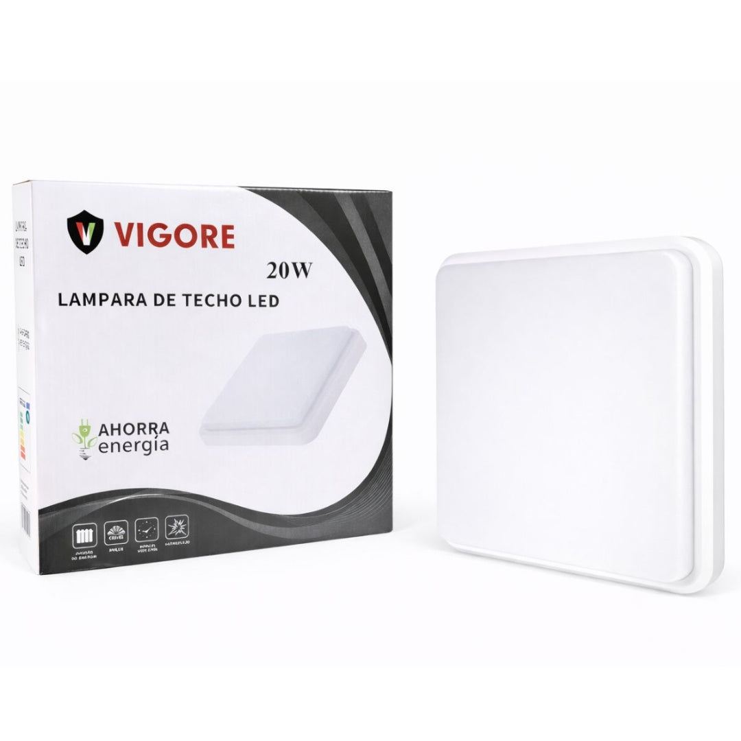 Panel luz LED Vigore de superficie 22cm 20W Luz fría