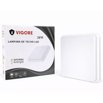 Panel luz LED Vigore de superficie 22cm 20W Luz fría
