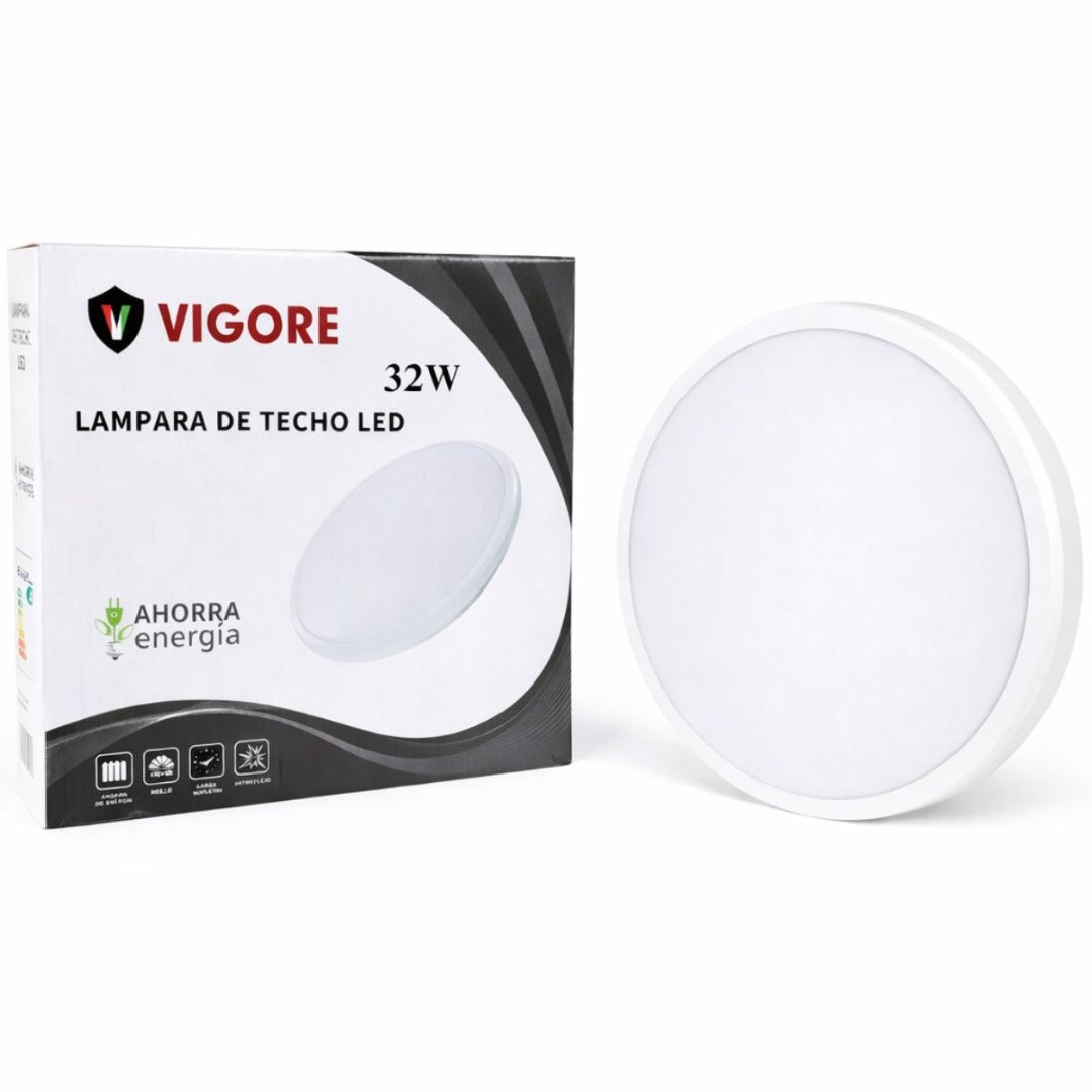 Panel luz LED Vigore de superficie 30cm 32W Luz fría