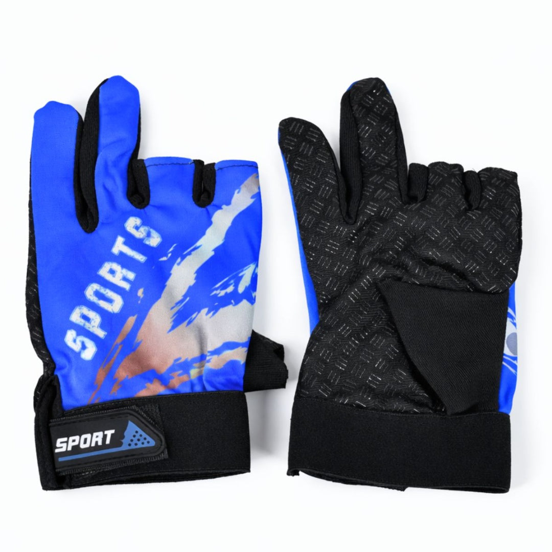Guantes estampados de dos dedos para pesca