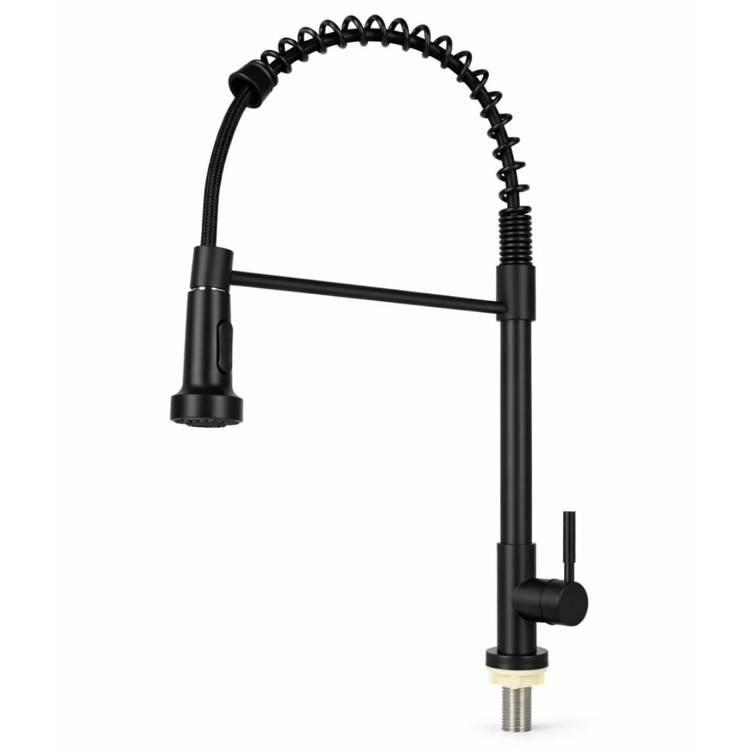 Canilla de acero inoxidable negro para cocina