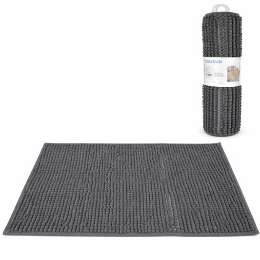 Alfombra de baño gris 40x60cm.