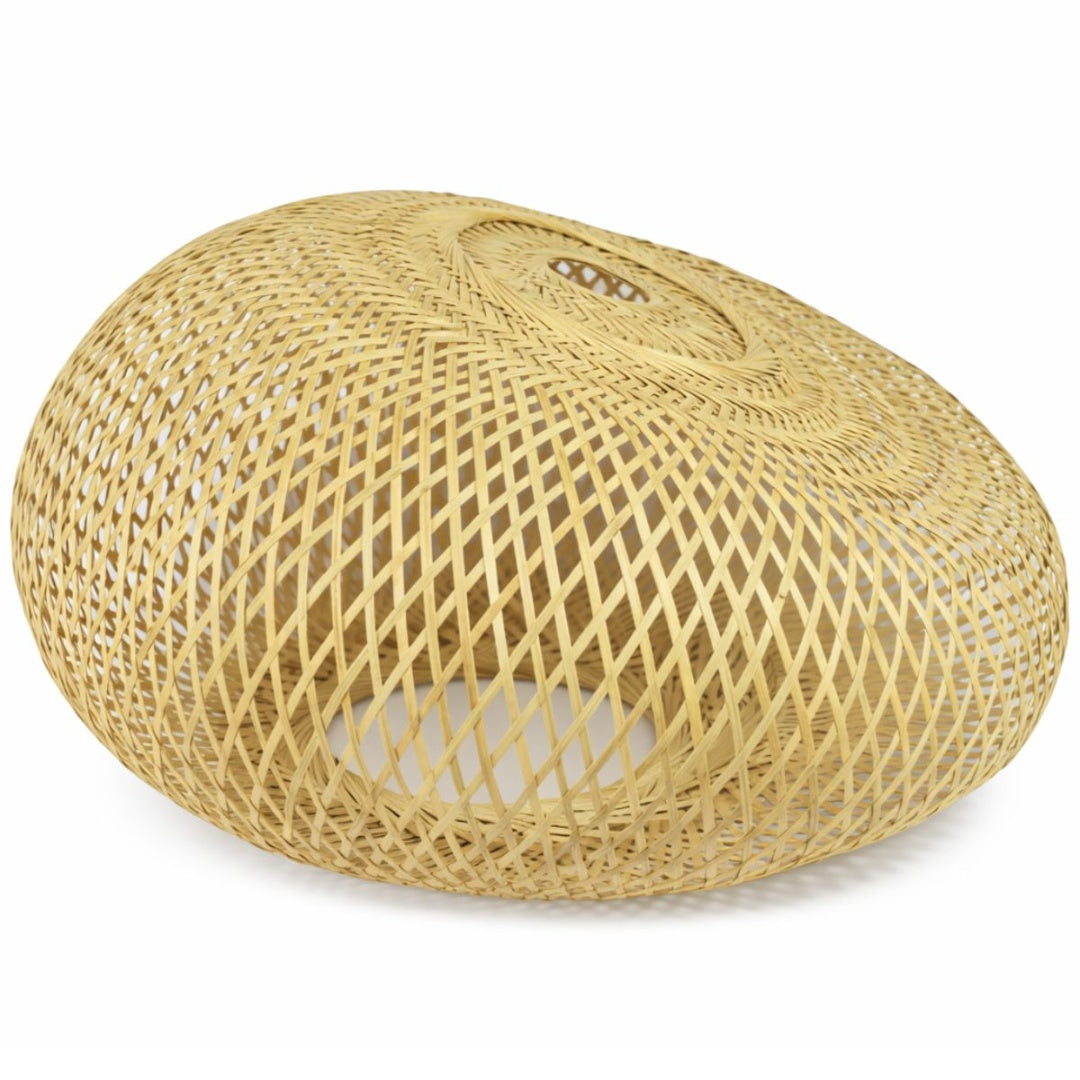 Pantalla tejida de ratán para lámpara colgante 70cm.