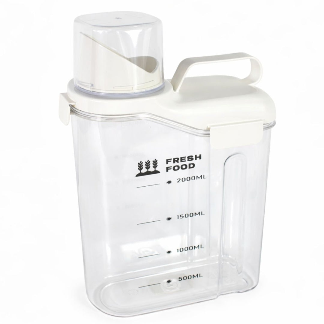 Recipiente contendor con tapa 2500ml.