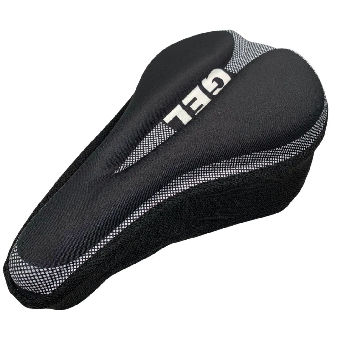 Cubre asiento de bicicleta con gel 25x16cm. Negro