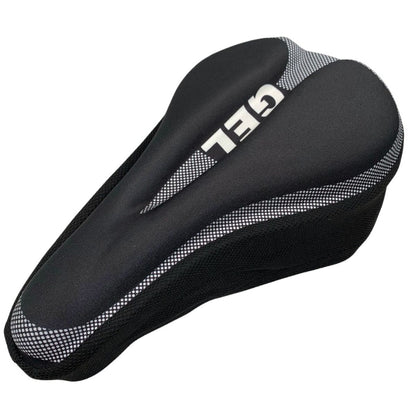 Cubre asiento de bicicleta con gel 25x16cm. Negro