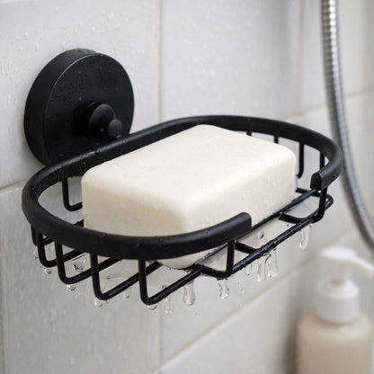 Jabonera negra para baño