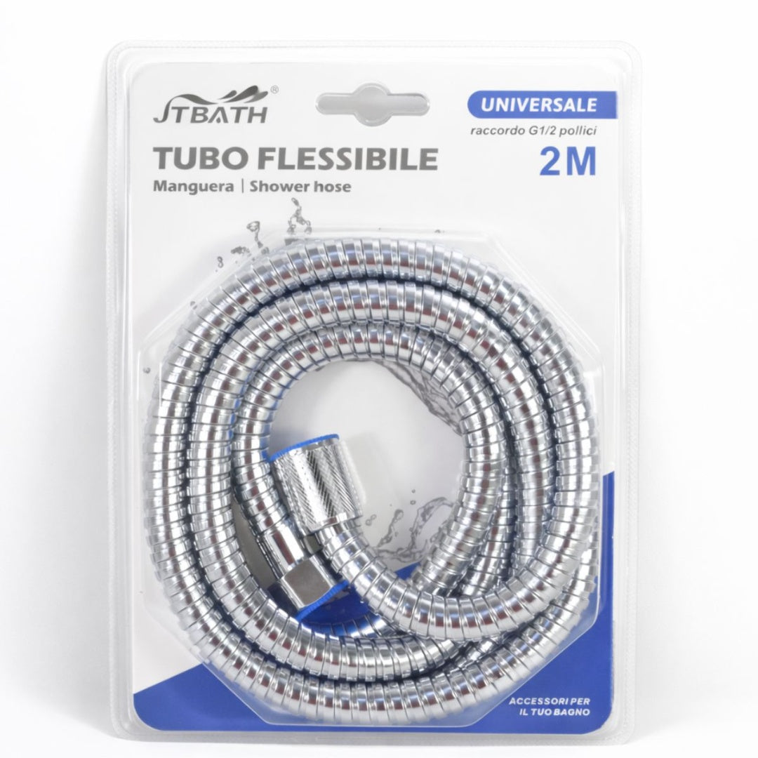 Manguera para ducha 2mts. Plateado