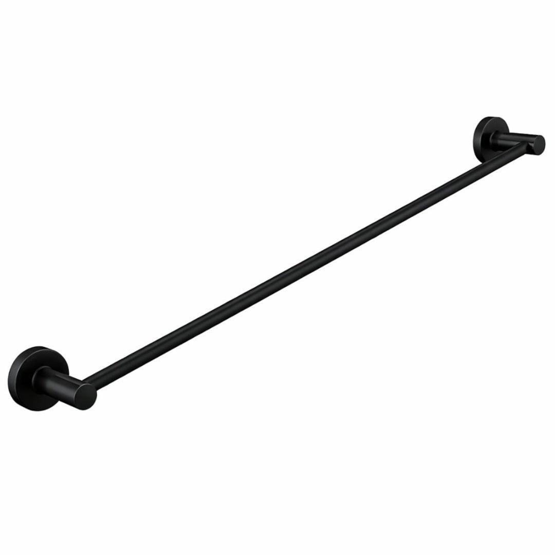 Toallero barra negro para baño 60cm.