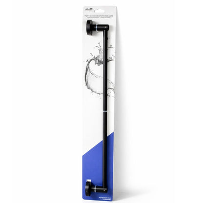 Toallero barra negro para baño 60cm.