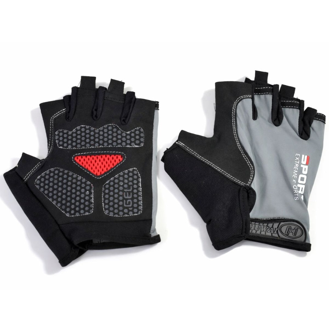 Guantes deportivos cortos antideslizantes 15x12cm