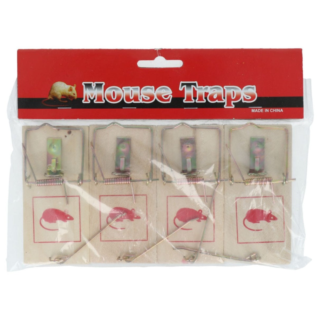 Trampa de madera para ratones x 4 unidades