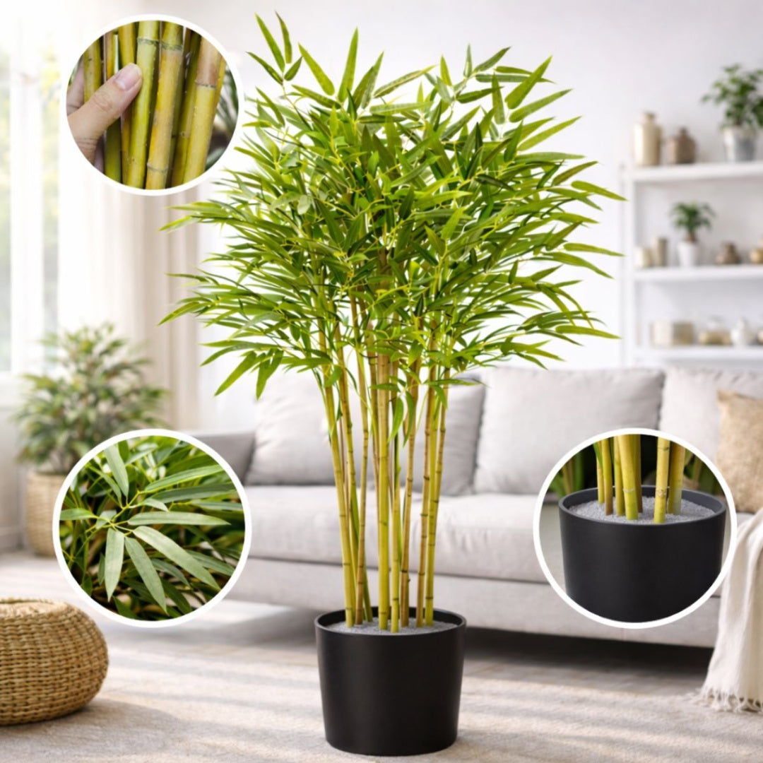 Planta artificial de bambú 1.20mts.