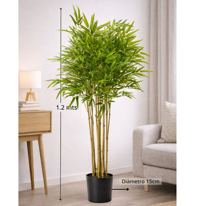Planta artificial de bambú 1.20mts.