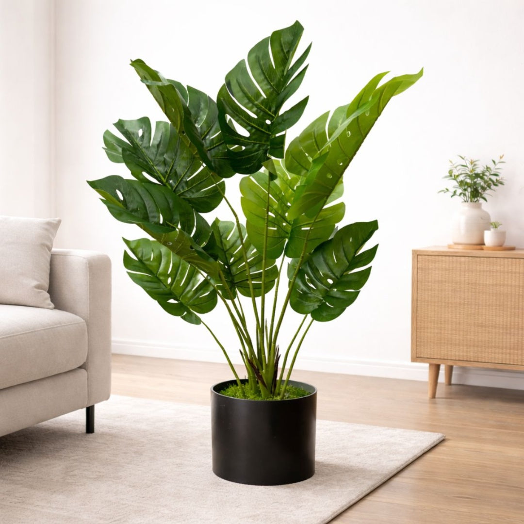 Planta artificial decorativa monstera 1.20mts