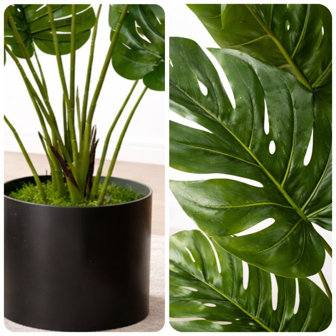 Planta artificial decorativa monstera 1.20mts