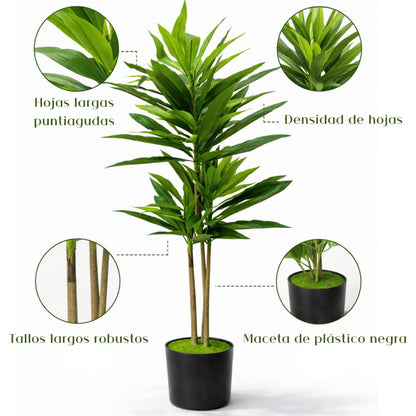 Planta artificial drácena decorativa 1.40mts