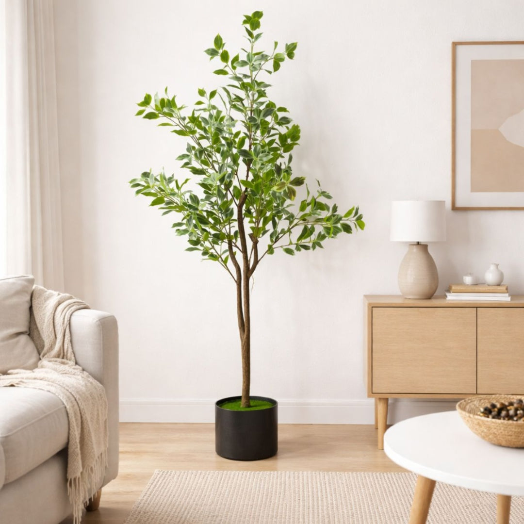 Arbol artificial Ficus decorativo 1.40mts