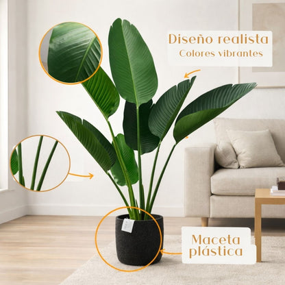 Planta artificial decorativa ave del paraíso 1.20mts