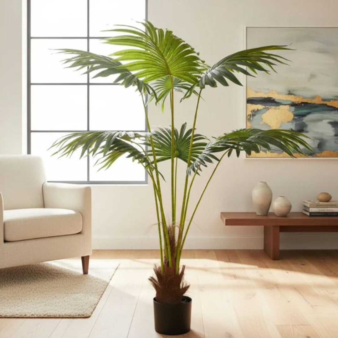 Planta artificial palmera decorativa 1.40mts