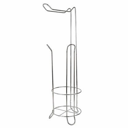 Soporte porta rollos de papel higiénico metálico 51x14cm.