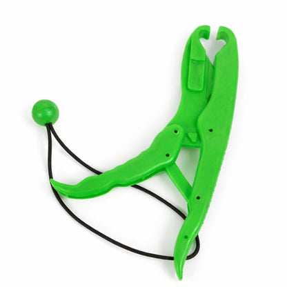 Pinza salva anzuelo verde 28cm.