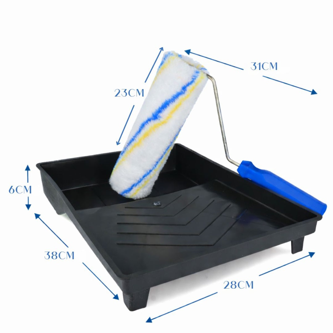 Set para pintura rodillo y bandeja 37x27x6cm