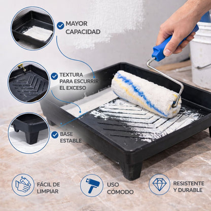 Set para pintura rodillo y bandeja 37x27x6cm