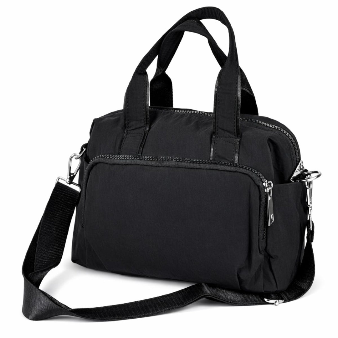 Bolso cartera de mano 23 x 29 x 13cm. Negro