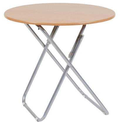 Mesa redonda plegable 70x60cm.